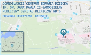 PORADNIA GENETYCZNA - GÓRNOŚLĄSKIE CENTRUM ZDROWIA DZIECKA IM. ŚW. JANA PAWŁA II SAMODZIELNY PUBLICZNY SZPITAL KLINICZNY NR 6 - UL. MEDYKÓW 16, KATOWICE
